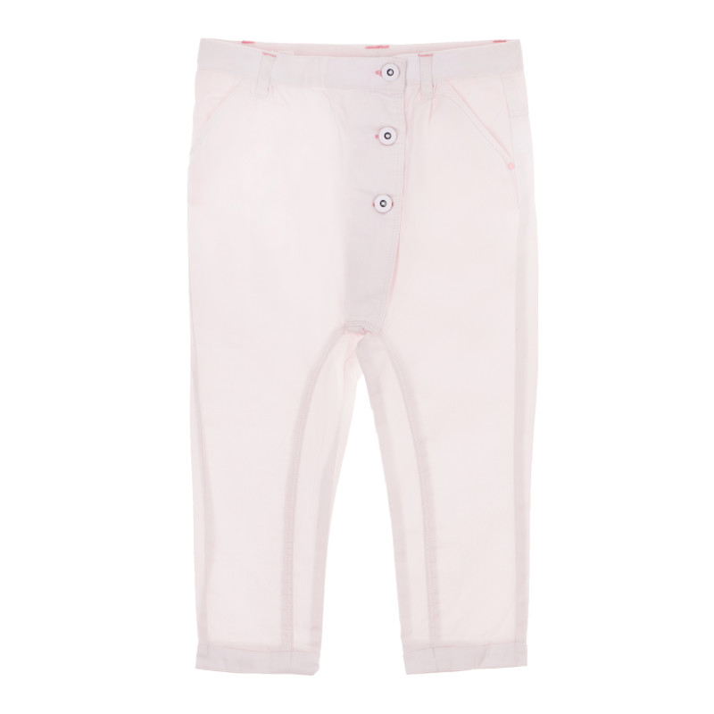Памучен панталон за бебе за момиче розов  170655