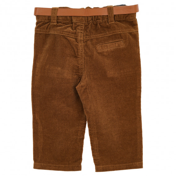 Памучен панталон за бебе за момче кафяв Tape a l'oeil 170673 4