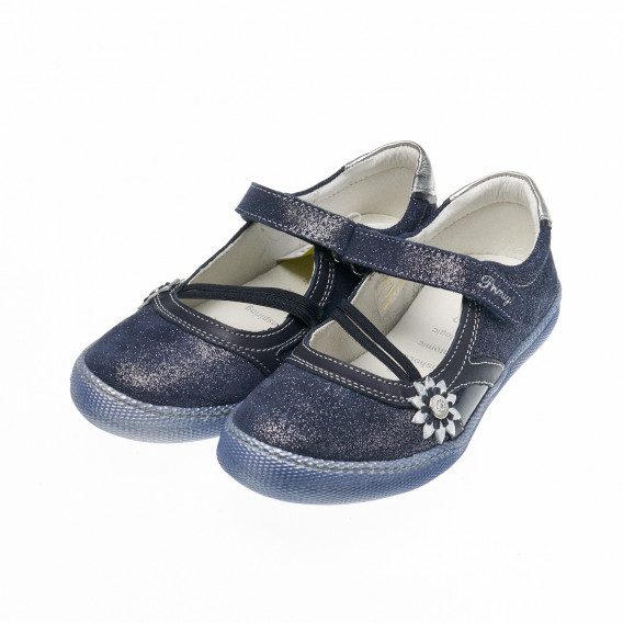 Отворени обувки за момиче с велкро закопчаване и малко цветенце PRIMIGI 17069 