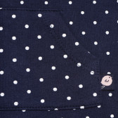 Памучна тениска за бебе за момиче синя Tape a l'oeil 170703 2
