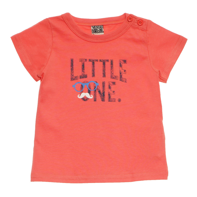 Памучна блуза за бебе за момиче оранжева  170730