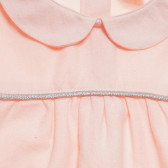 Памучна рокля с дълъг ръкав за бебе за момиче розова Tape a l'oeil 170735 2