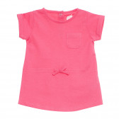 Памучна рокля за бебе за момиче розова Tape a l'oeil 170742 