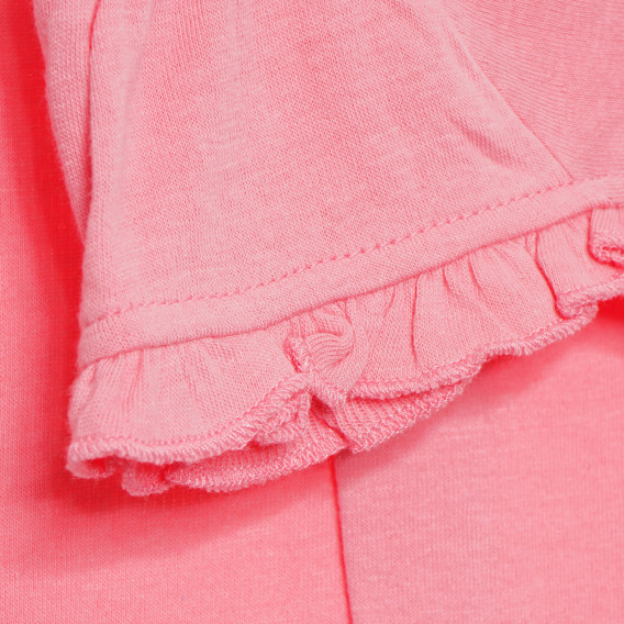 Памучна рокля за бебе за момиче розова Tape a l'oeil 170859 3