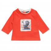 Памучна блуза за бебе за момче оранжева Tape a l'oeil 170962 