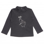 Памучна блуза за бебе за момче сива Tape a l'oeil 170974 