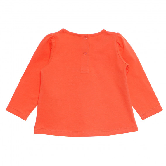 Памучна рокля за бебе за момиче оранжева Tape a l'oeil 171009 4