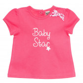Памучна рокля за бебе за момиче розова Tape a l'oeil 171034 