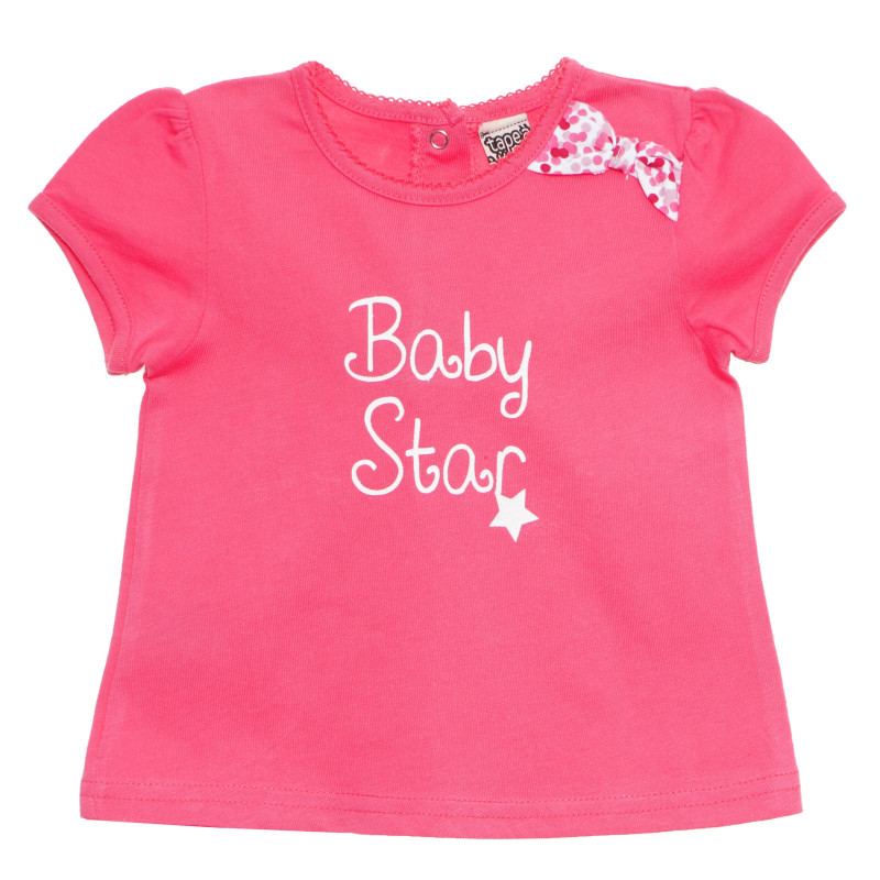 Памучна рокля за бебе за момиче розова  171034