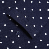 Памучна блуза с дълъг ръкав за бебе за момиче синя Tape a l'oeil 171052 3