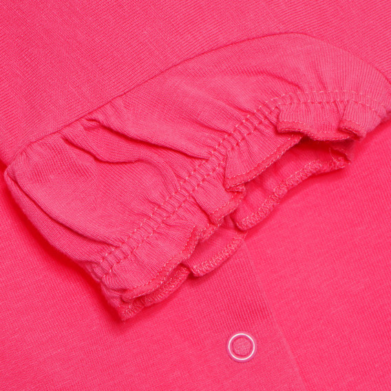 Памучна тениска за бебе за момиче розова Tape a l'oeil 171068 3