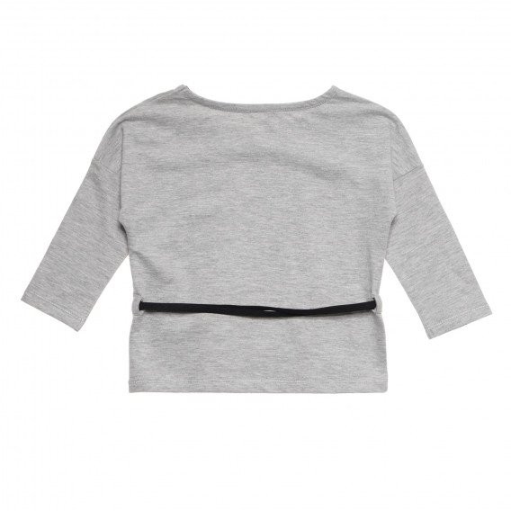 Памучна блуза за бебе за момиче сива Tape a l'oeil 171269 4