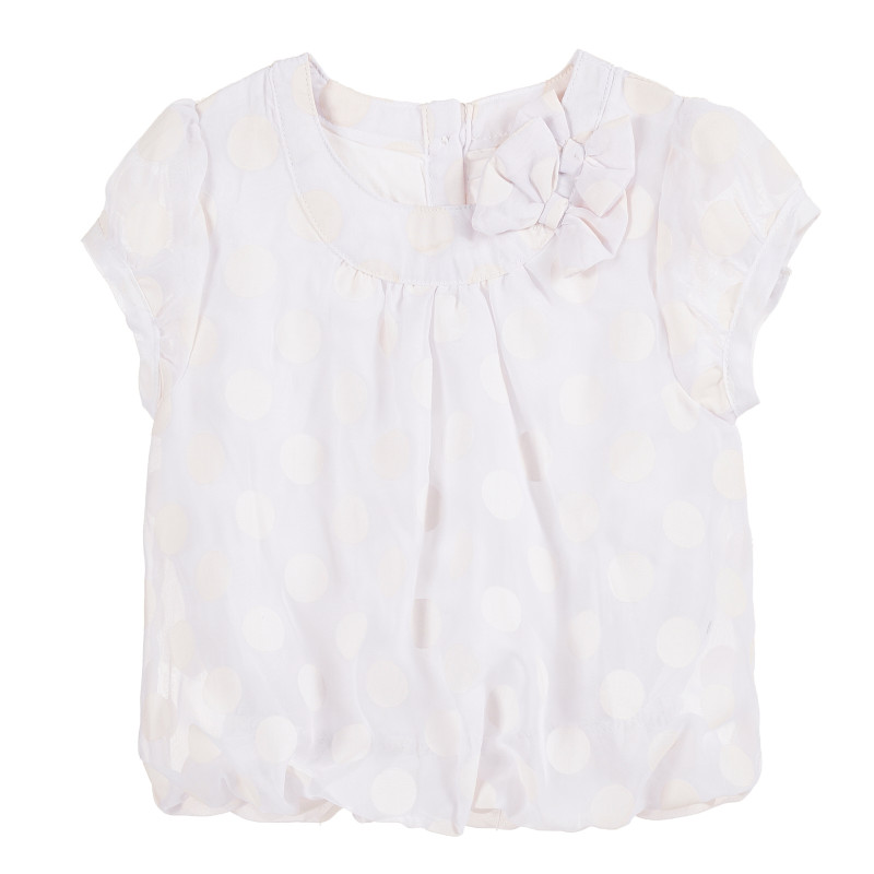 Памучна рокля за бебе за момиче бяла  171301