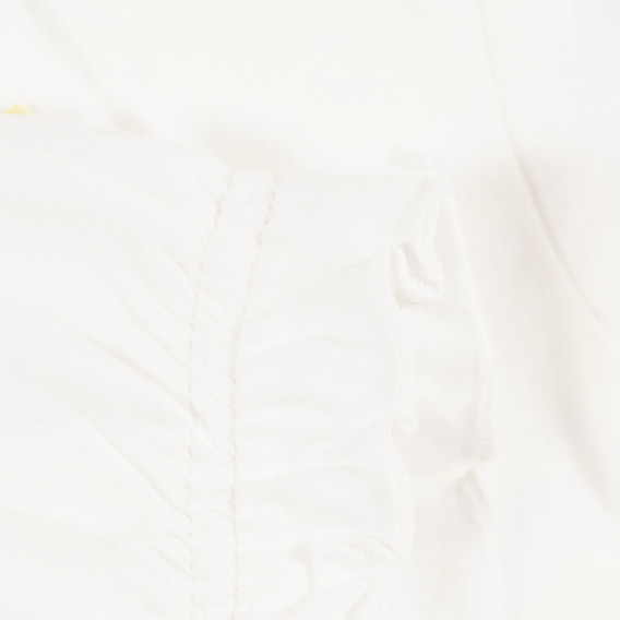Памучна тениска за бебе момиче бяла Tape a l'oeil 171311 3