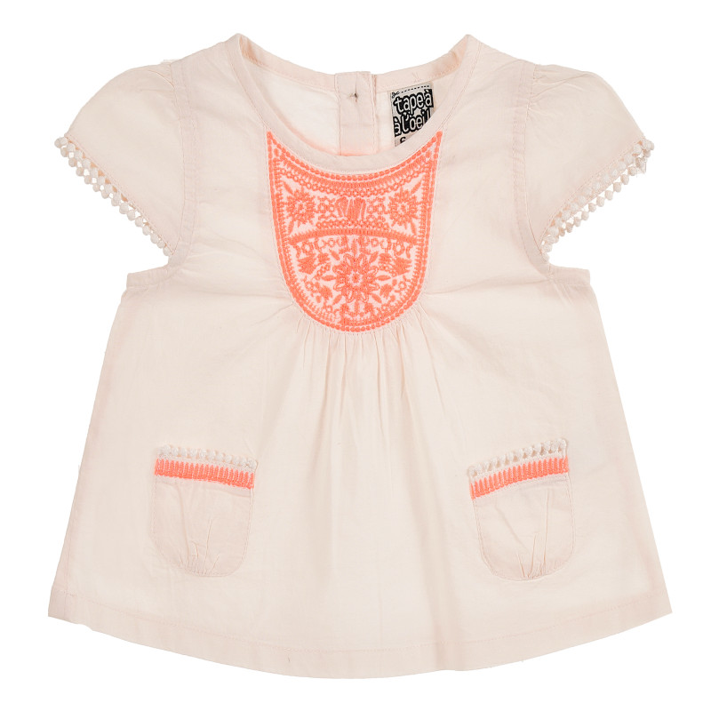Разкроена рокля за бебе момиче бежова  171317