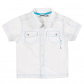 Памучна риза за бебе за момче бяла Tape a l'oeil 171337 