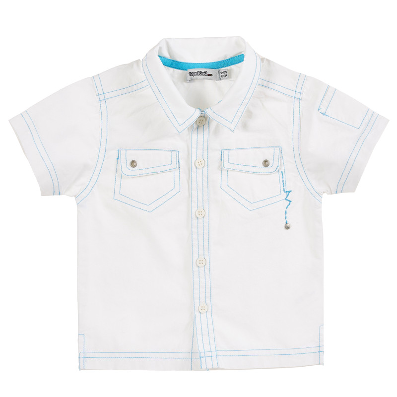 Памучна риза за бебе за момче бяла  171337