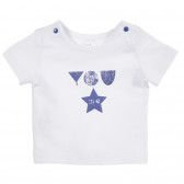 Памучна блуза за бебе момче бяла Tape a l'oeil 171349 