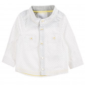 Памучна риза за бебе за момиче бяла Tape a l'oeil 171373 
