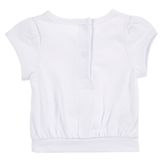 Памучна блуза за бебе за момиче бяла Tape a l'oeil 171388 4