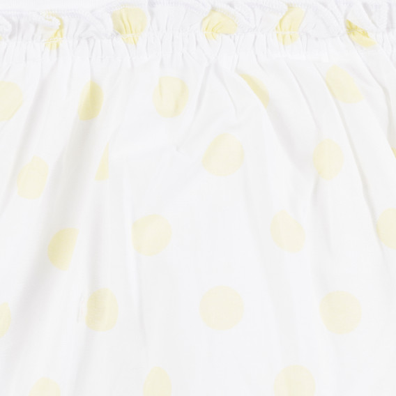 Памучна рокля за бебе за момиче бяла Tape a l'oeil 171418 3
