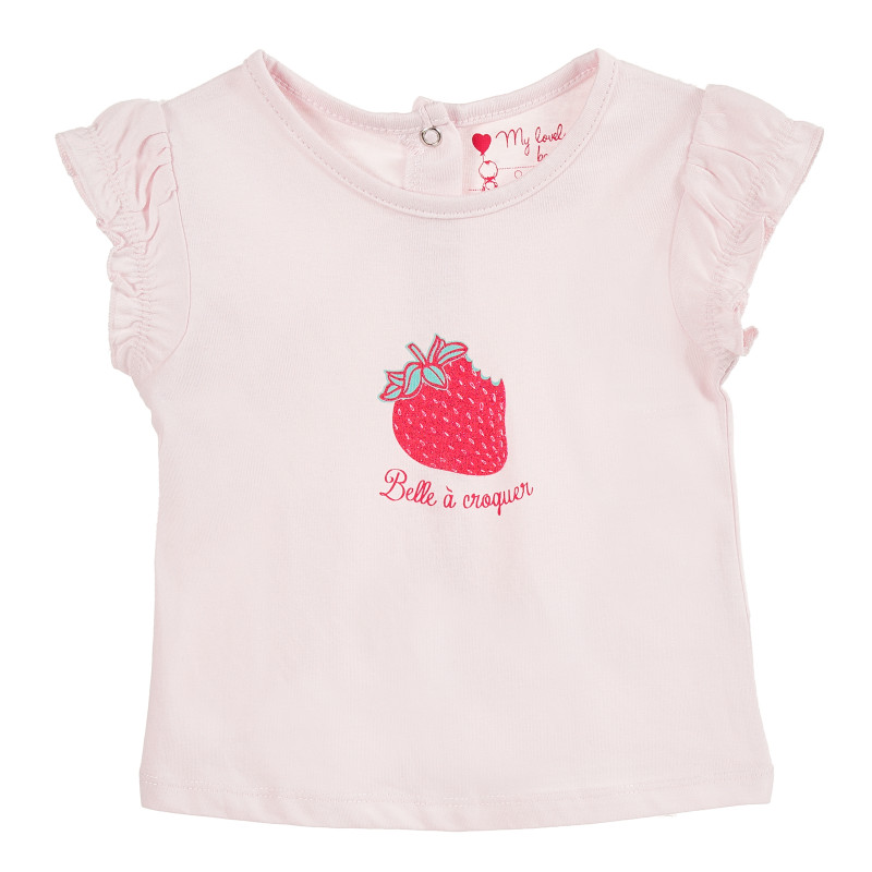 Памучна рокля за бебе момиче розова  171425