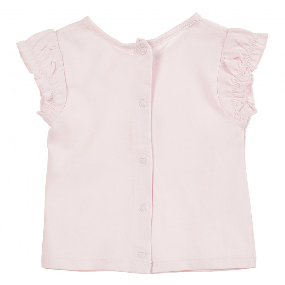 Памучна рокля за бебе момиче розова Tape a l'oeil 171428 4