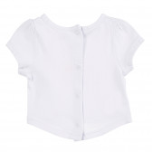Памучна тениска за бебе момиче бяла Tape a l'oeil 171436 4