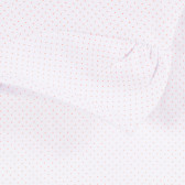 Памучна тениска с фигурален принт и апликация за бебе, бяла Tape a l'oeil 171475 3