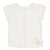 Памучна рокля за бебе за момиче бяла Tape a l'oeil 171481 