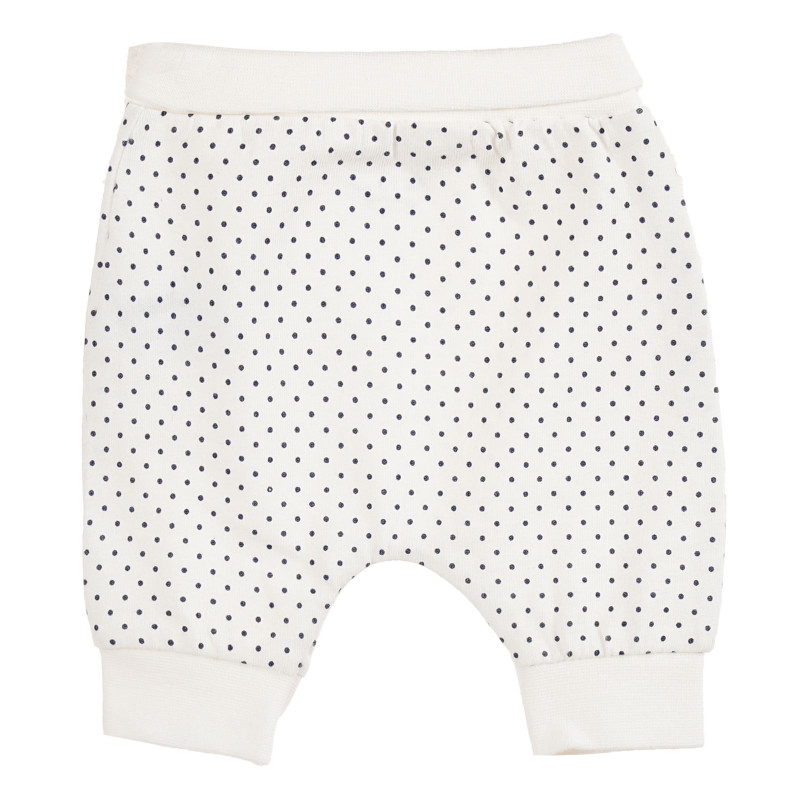 Памучни панталони за бебе бели  171493