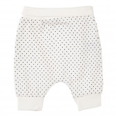 Памучни панталони за бебе бели Tape a l'oeil 171494 2
