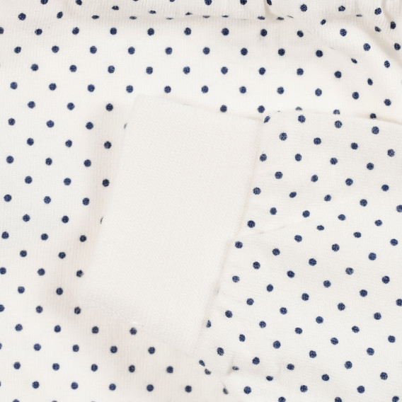 Памучни панталони за бебе бели Tape a l'oeil 171496 4