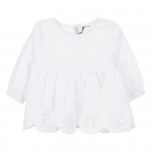 Памучна рокля за бебе момиче бяла Tape a l'oeil 171537 