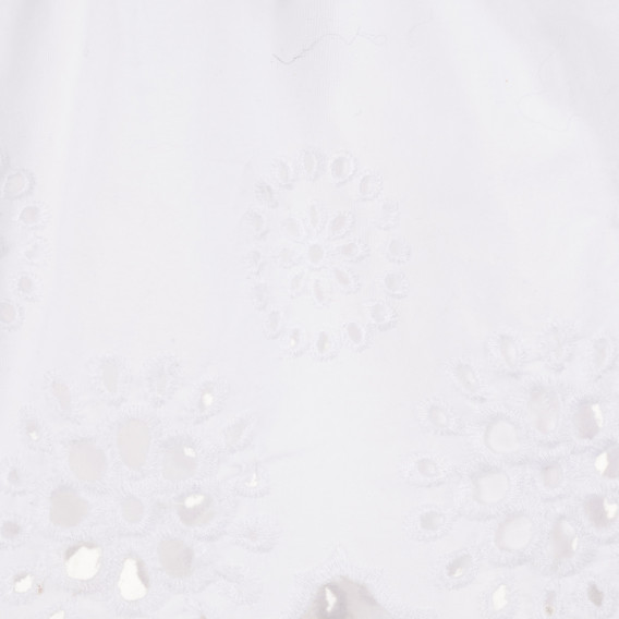 Памучна рокля за бебе момиче бяла Tape a l'oeil 171538 2
