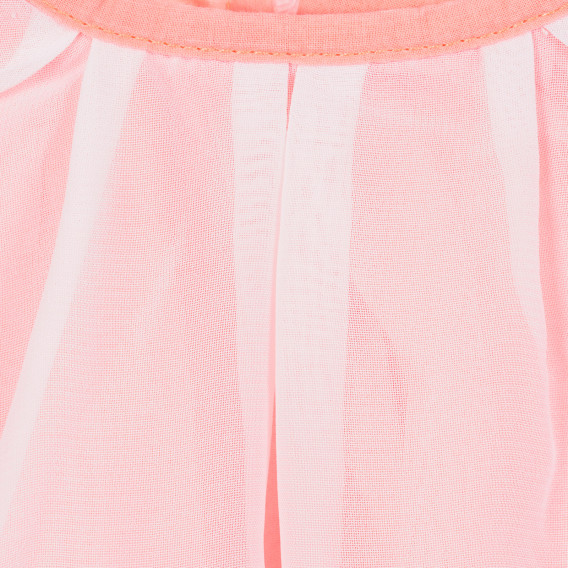 Памучна рокля за бебе момиче коралова Tape a l'oeil 171609 2