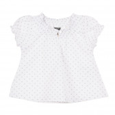 Памучна рокля за бебе за момиче бяла Tape a l'oeil 171684 