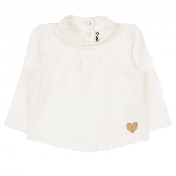 Памучна блуза за бебе момиче бяла Tape a l'oeil 171708 