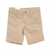 Къси панталони от органичен памук за момче бежови Name it 171767 