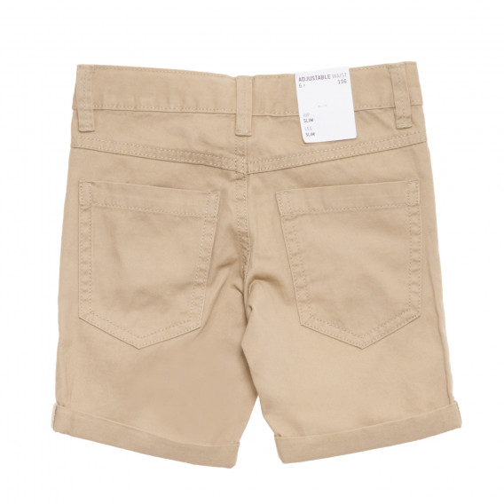 Къси панталони от органичен памук за момче бежови Name it 171770 6
