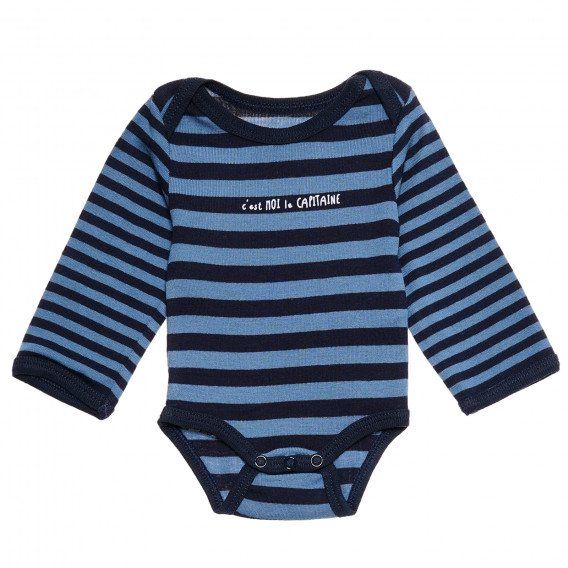 Памучно боди за бебе за момче синьо Tape a l'oeil 171860 