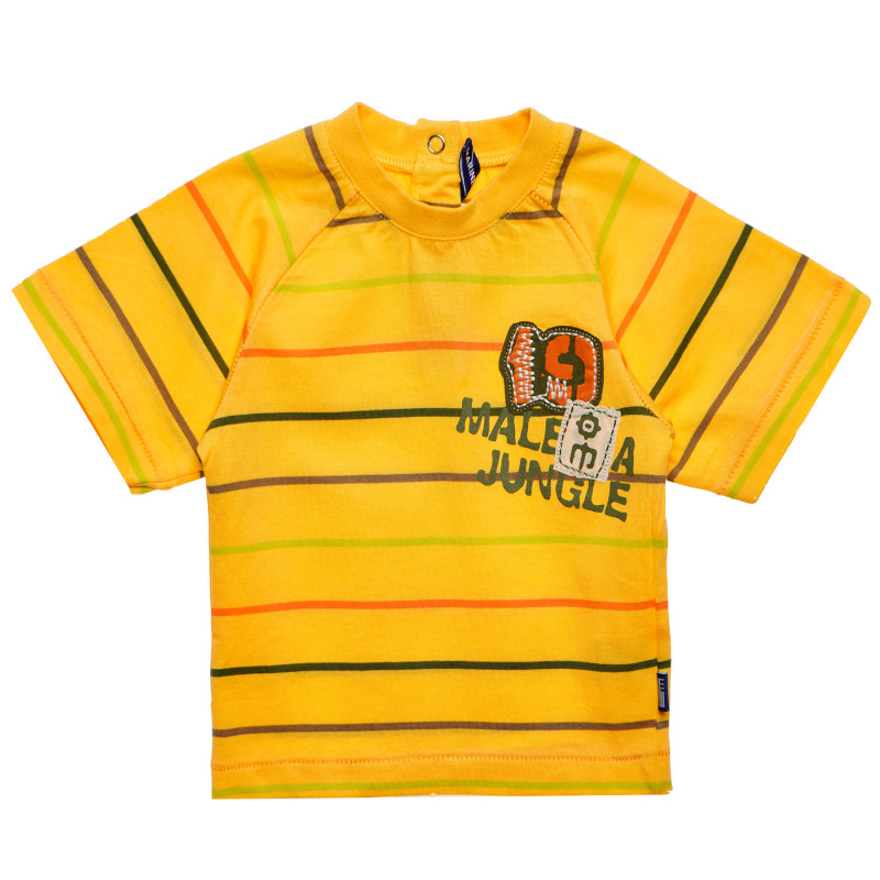 Тениска за бебе за момче жълта  172095