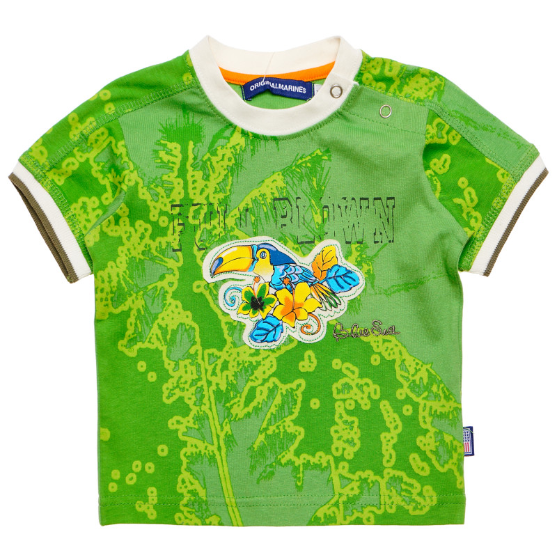 Тениска за бебе за момче зелена  172123