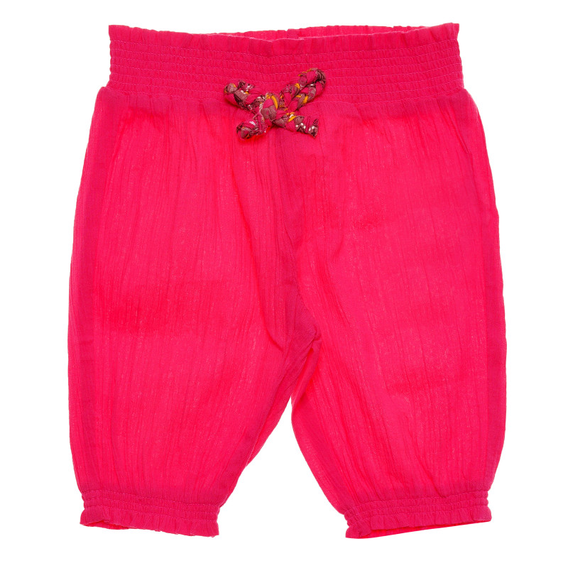 Памучен панталон за бебе за момиче розов  172157