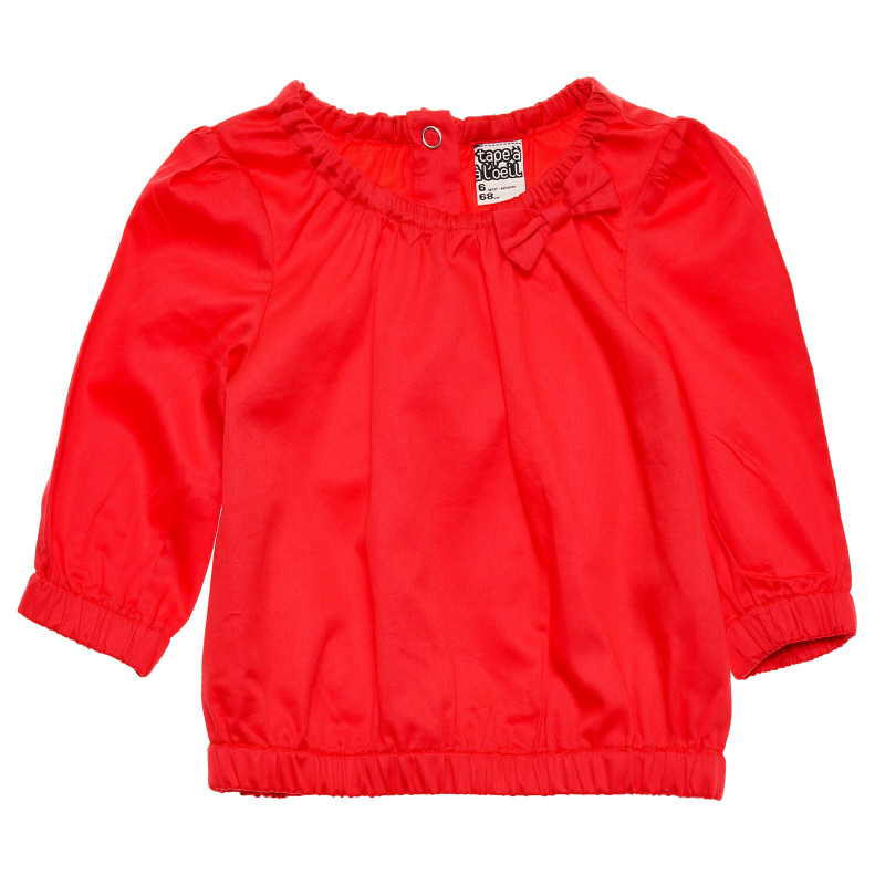 Памучна рокля за бебе за момиче червена  172169