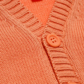 Жилетка с дълъг ръкав за бебе с копчета, оранжева Neck & Neck 172174 2
