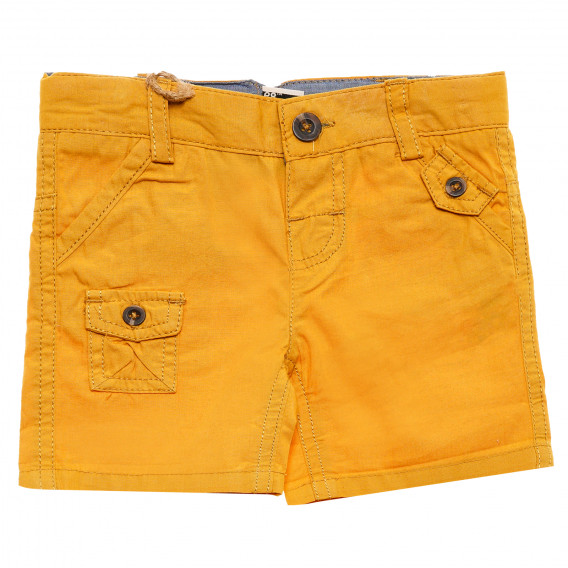 Памучен къс панталон за бебе за момче жълт Tape a l'oeil 172189 