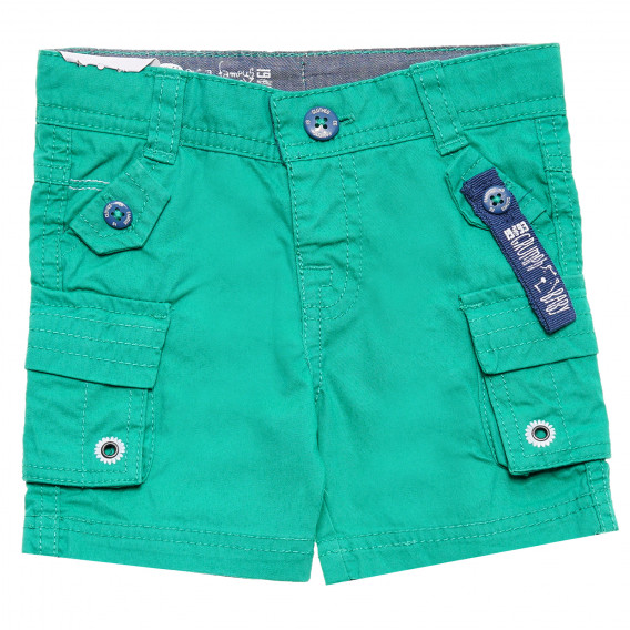 Памучен панталон за бебе за момче зелен Tape a l'oeil 172193 