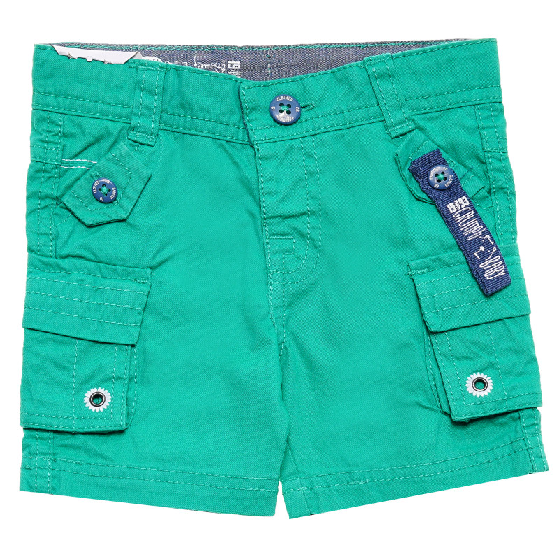 Памучен панталон за бебе за момче зелен  172193