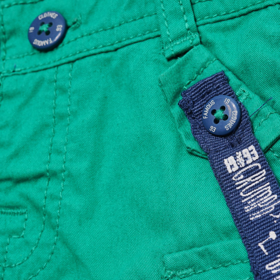 Памучен панталон за бебе за момче зелен Tape a l'oeil 172194 2